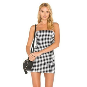 MAJORELLE Pearson gingham mini dress